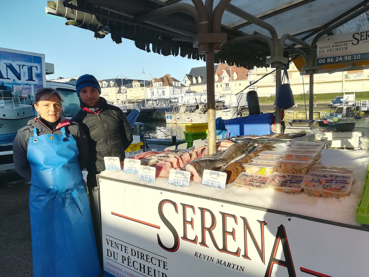 Serena courseulles fish market