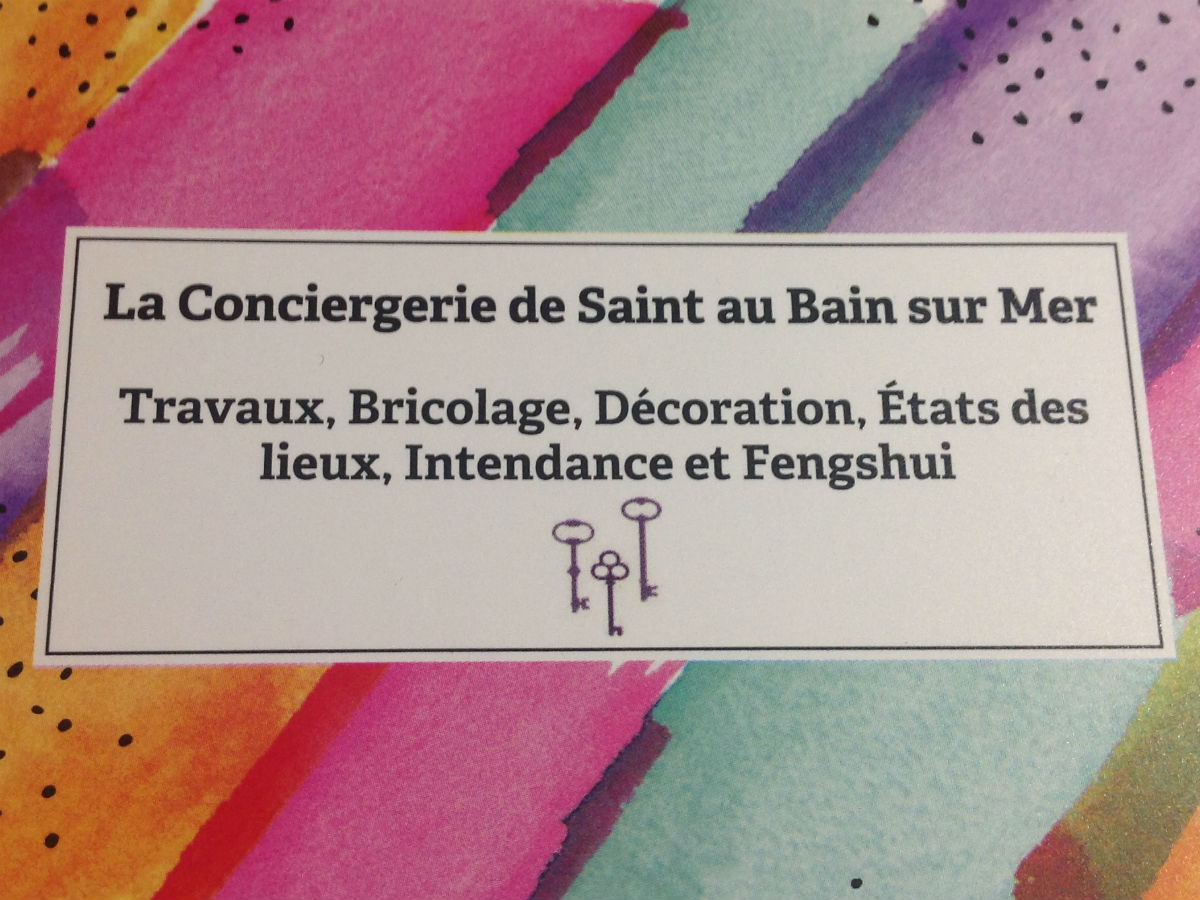 conciergerie saint au bain sur mer carte visite