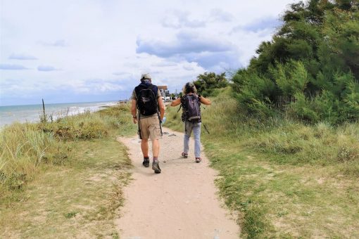 balade randonnee dans les dunes de bernieres sur mer