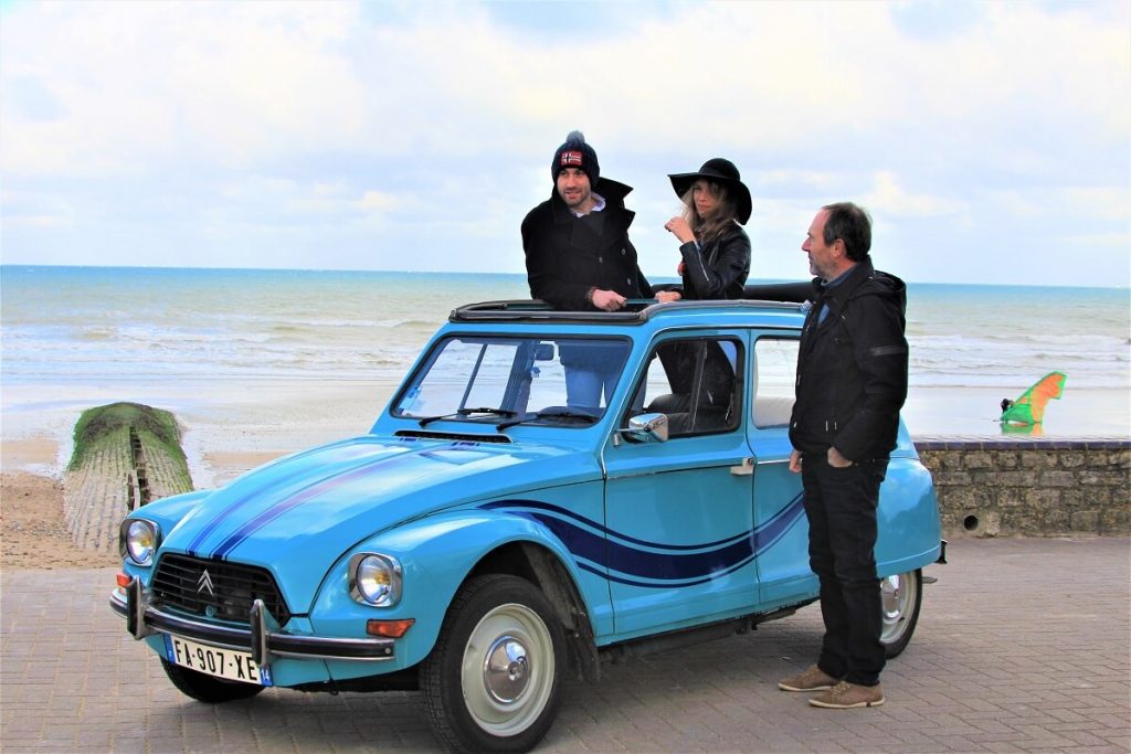 Balade insolite vintage en Citroën Dyane avec Normandy Classic Tour, découverte de la Côte de Nacre, Douvres-la-Délivrande et la campagne, Calvados, normandie, tour guidé, véhicule ancien