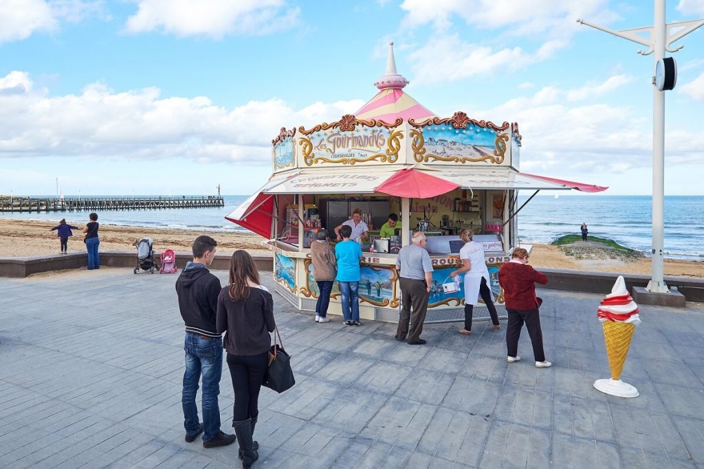 kiosque les Gourmandys a courseulles sur mer