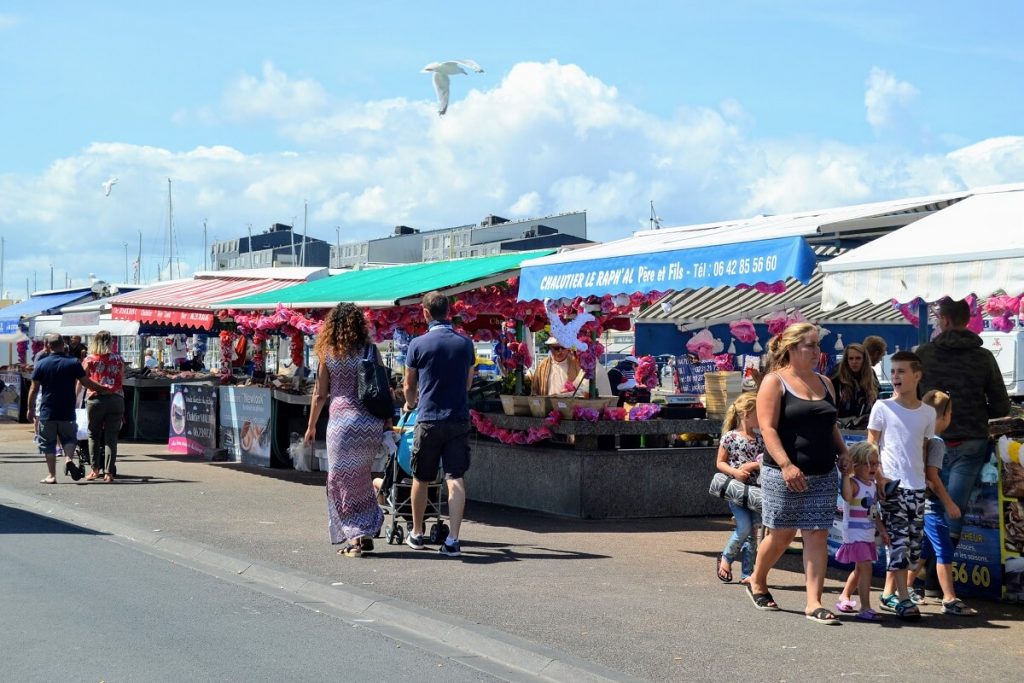 The Courseulles sur mer fish market