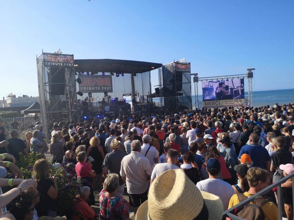 tribute fest festival de revival rock groupes hommage scène plein air face à la mer luc sur mer calvados normandie