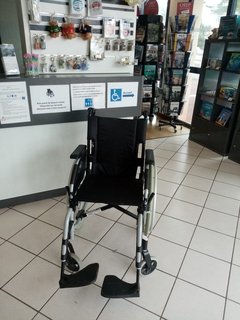 Loan of wheelchairs in all our premises