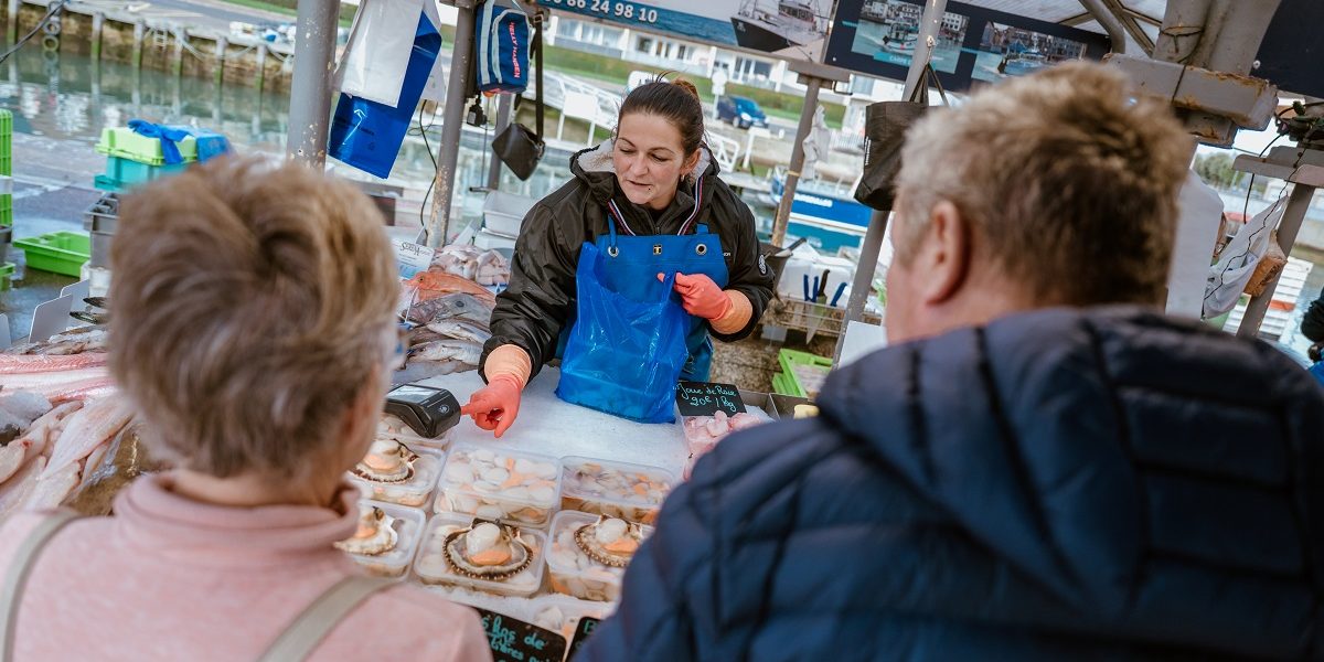 Courseulles-sur-Mer fish market