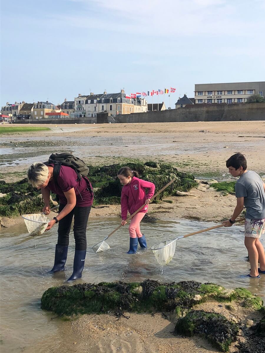 peche a pied enfants saint aubin sur mer credit mathilde lelandais