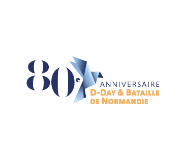 logo 80e anniversaire du débarquement et de la bataille de normandie