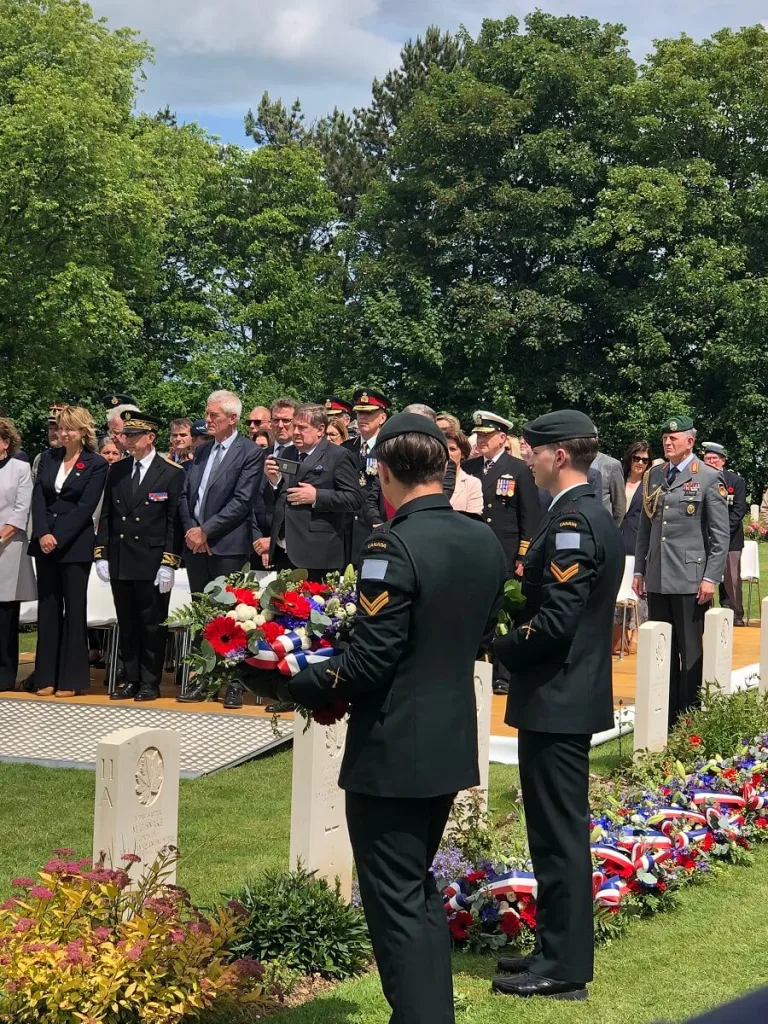 cimetiere militaire canadien reviers beny ceremonie 2022 credit mathilde lelandais 2