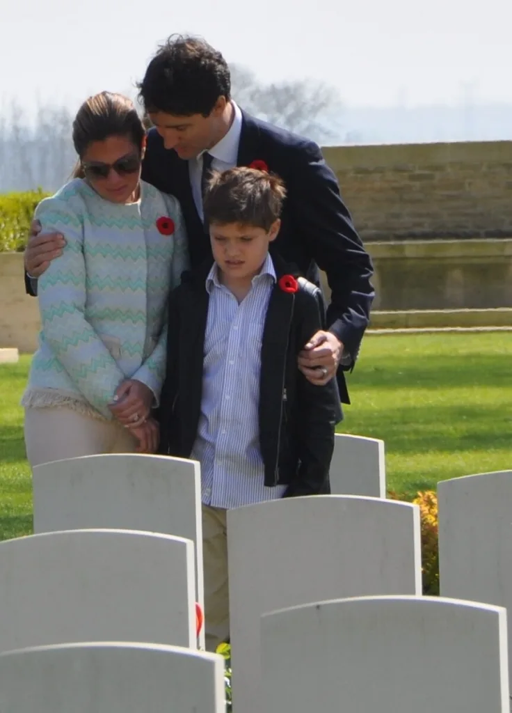 justin trudeau family canadian pmcwgc beny sur mer
