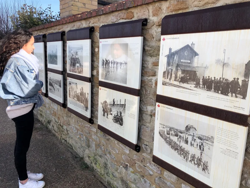 bernieres sur mer parcours et application web remem bernieres tourisme de memoire credit mathilde lelandais