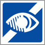 Pictogramme handicap visuel