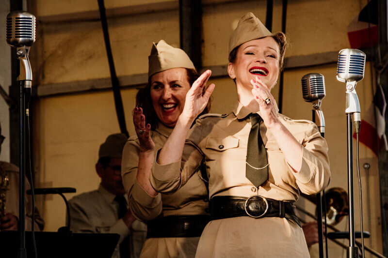 concert swing du D-day festival Normandy. photo : Séverine Frères - Normandie Tourisme