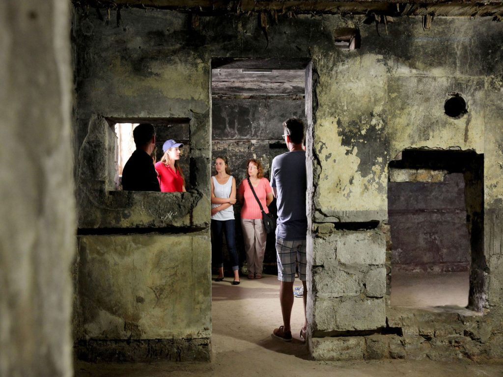 parc juno, visite des bunkers, Courseulles-sur-Mer, photo : G. Wait