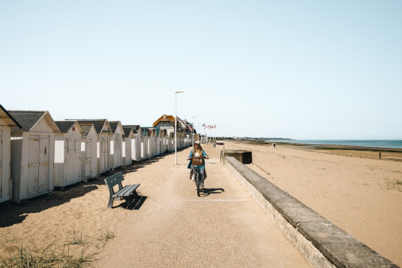 vélo digue Bernières-sur-Mer