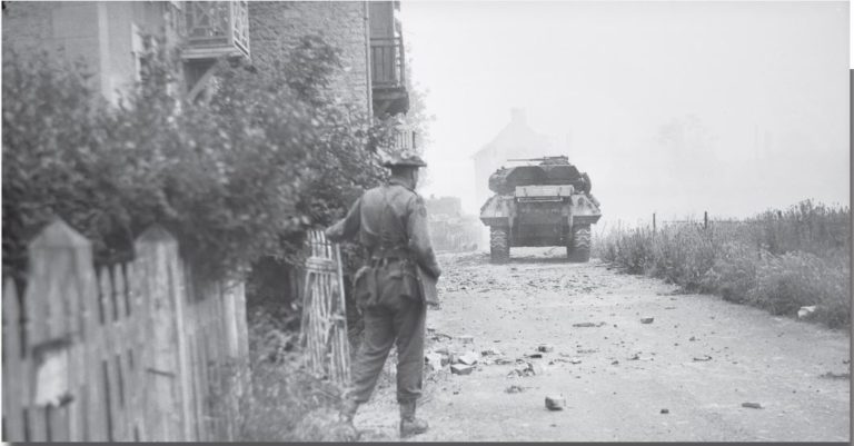 Soldiers of the 48th Royal Marines Commando Langrune-sur-Mer 1944