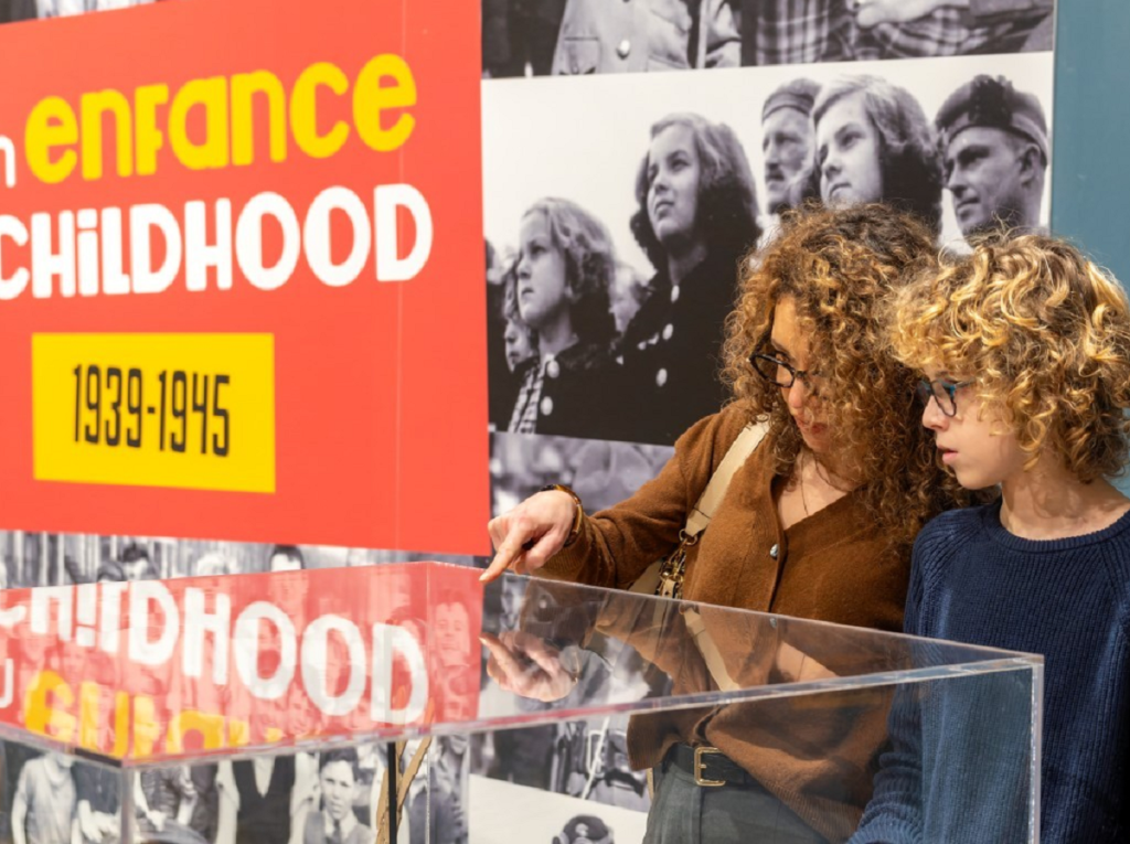 mon enfance 1939-1945 exposition du centre juno beach, photo : Ph. Delval