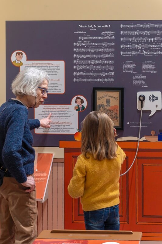 exposition temporaire "mon enfance 1939-1945", Centre Juno Beach, Courseulles-sur-Mer