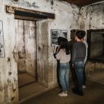 visite des bunkers du parc juno, Courseulles-sur-Mer. photo : Coraline et Léo